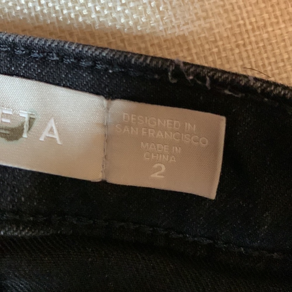Athleta Sculptek ultra skinny jeans with leg zippers Carbon black Size 2 - Picture 11 of 15